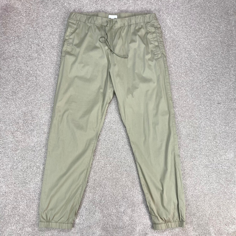 COS High Waisted Jogger Sweatpants Women L Pastel Green Stretch Gorpcore Utility